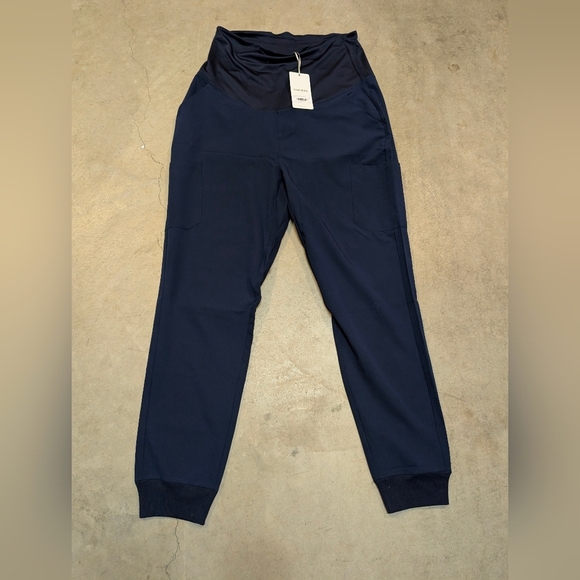 Mandala Pants - NWT Mandala Maternity Scrub Joggers Navy Women's Tall Large